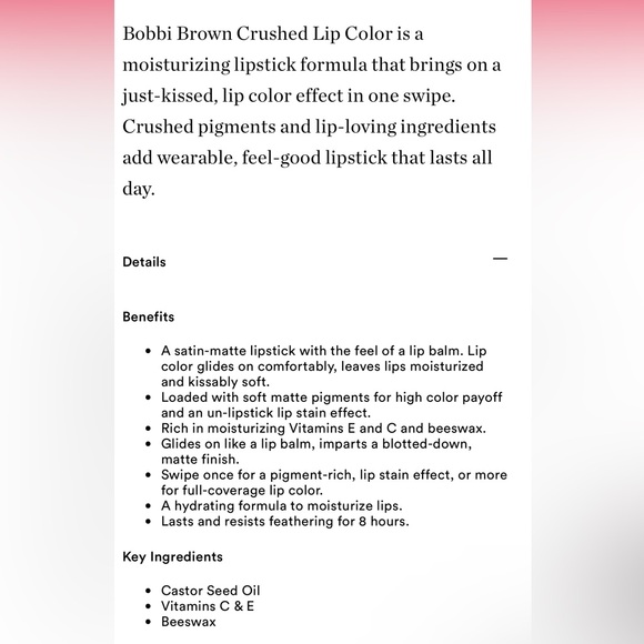 Bobbi Brown ‘Blue Raspberry’ Crushed Lip Color Moisturizing Lipstick - Picture 9 of 10